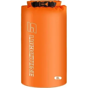Vodotěsný suchý vak 8l Oranžový ultralehký vak z polyesterového taftu na oblečení pro rafting, kajak, plavání, turistiku a vodní sporty