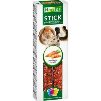 Krmivo pro hlodavce Tyčinka NESTOR Professional pro Hlodavce a Králíky Mrkev