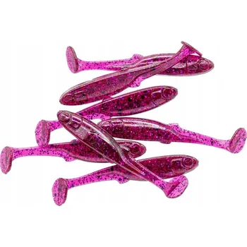 Umělá nástraha Perch Professor Fluky Shad 5 cm #2 Purple Pepper 7 kusů ripper na okouni