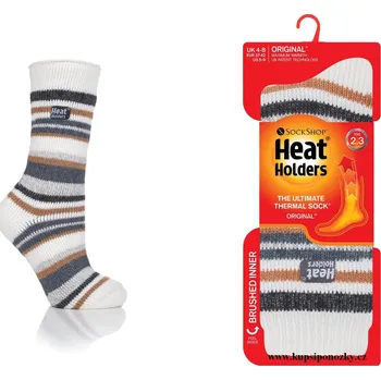 Dámské ponožky HEAT HOLDERS dámské ponožky stripe KAIZEN BSLHH461, vel. 37-41 37-42 Mix barev