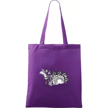 Loch ass (Pecka design) - Taška bavlněná - 42 x 38 cm ( Fialová )