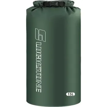 Vodotěsný suchý vak 15l Zelený ultralehký vak z polyesterového taftu na oblečení pro rafting, kajak, plavání, sport a outdoor aktivity