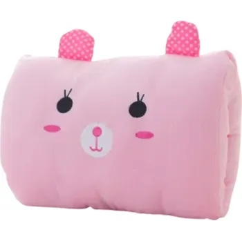 Dekorativní polštářek Růžový zahřívací polštářek na ruce 30 x 20 cm Králíček Roztomilý plyšový polštář Na spaní do kanceláře Dárek pro ženy Děti Zdřímnutí Odpočinek