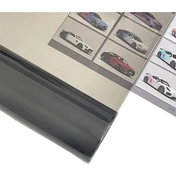 Stínítko do auta Kouřová fólie 30x200 cm 1 role Samolepicí vinylová fólie na světla Auto Motocykl Ochranná dekorační úprava Matná černá Světle černá Bílá černá