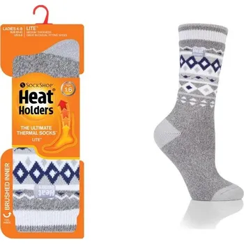 Dámské ponožky HEAT HOLDERS Ponožky LITE MEDIUM NORDIC LTLHH557GRY, vel. 37-41 37-41 Šedá
