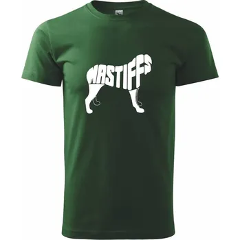 Pánské tričko Mastif - Triko extra velké (5-8XL) - 8XL ( Lahvově zelená )