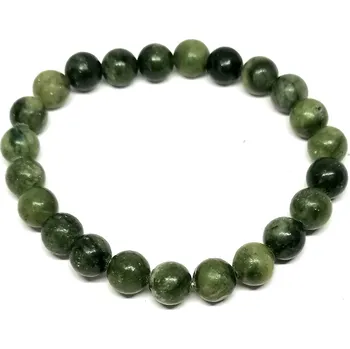 Náramek Náramek z tmavého nefritu – ochranný minerál, 8mm korálky