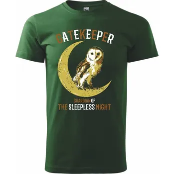 Pánské tričko Owl gate - Triko extra velké (5-8XL) - 7XL ( Lahvově zelená )