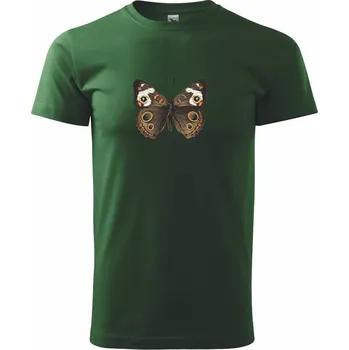 Pánské tričko Motýl motýle - Triko extra velké (5-8XL) - 7XL ( Lahvově zelená )