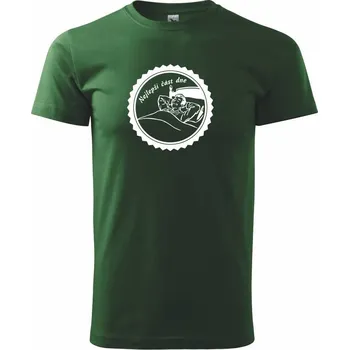 Pánské tričko Nejlepší část dne - Triko extra velké (5-8XL) - 8XL ( Lahvově zelená )