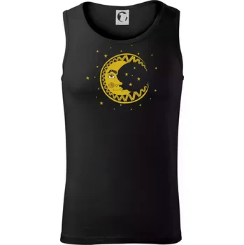 Rodinný set Měsíc - slunce - hvězda (Pecka Design) - Tílko pánské Core - M ( Černá )