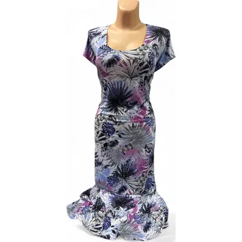 Dámské šaty Šaty pro svatební matky FIALKA, Barva Fialová, Velikost XXXL 54, Materiál 98% Polyester 2% Lycra