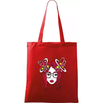 Magická červenovláska (Pecka design) - Taška bavlněná - 42 x 38 cm ( Červená )