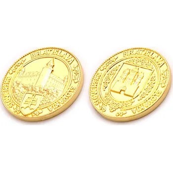 Pamětní mince Bratislava Slovensko - zlatá