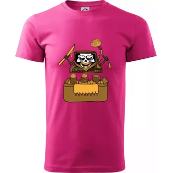 Pánská móda Mozkožrout - televize (Pecka design) - Klasické pánské triko vyšší gramáže - 2XL ( Purpurová )