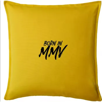 Polštář Born in - Římské číslo 2005 - Polštář 50x50 - 50x50 - Pouze potah ( Žlutá )