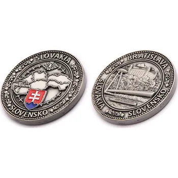 Pamětní mince Bratislava Slovensko Most SNP - šedá