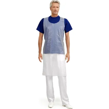 Pracovní zástěra 2P Servis Zástěra jednorázová PE Tabpo 73x140cm 73x140 cm 100% Polyethylen bílá