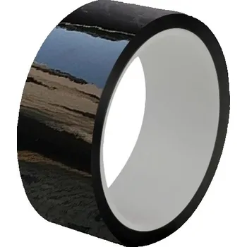 Stínítko do auta Lesklá černá fólie na auto 7cmx3m Samolepicí 6D vinyl páska proti poškrábání interiér exteriér