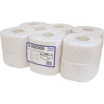 Toaletní papír SVU Toaletní papír Jumbo 190, 2-vrstvý, recykl 75%, (bal. 12 ks) 0300