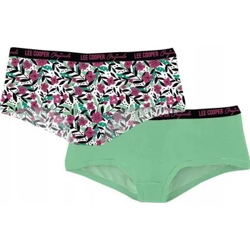 Kalhotky 2x Bavlněné šortky LEE COOPER HIPSTERS dámské kalhotky 2-BALENÍ vel. S