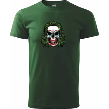 Joker lebka - Triko extra velké (5-8XL) - 7XL ( Lahvově zelená )