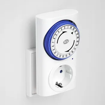 Elektrická zásuvka Časový spínač REV Typ 23GD/2A – mechanická zásuvková časová spínací zásuvka