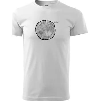 Pánské tričko Letokruhy - 80 - Triko extra velké (5-8XL) - 8XL ( Bílá )