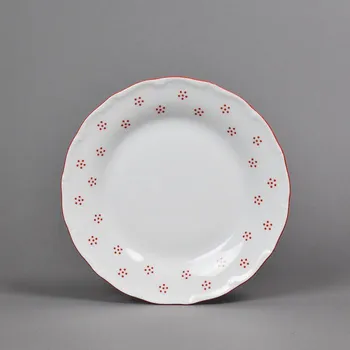 Talíř G.Benedikt 1882, Karlovy Vary Talíř dezertní 19 cm Verona Valbella červená X8988