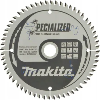 Řezný kotouč Řezací kotouč specializovaný 165x20mm 60z Makita