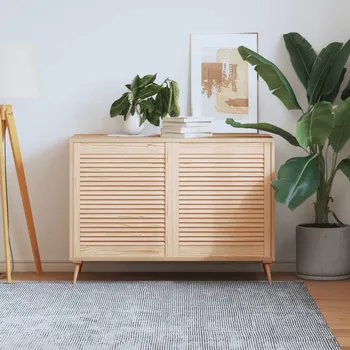 Interiérové dveře Nábytková dvířka lamelový design 2 ks 69 x 59,4 cm borovice Hnědá151131