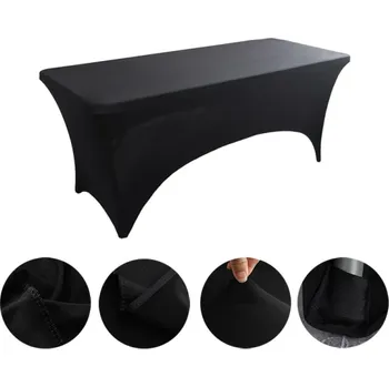 Prostěradlo Elastické prostěradlo na make-up lehátko 183 cm Stretch potah Kosmetické křeslo Potah na masážní stůl Chránič lůžka Kosmetický salon černá