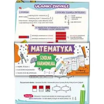 Přírodní věda Ściąga harmonijka matermatyka - ułamki B6