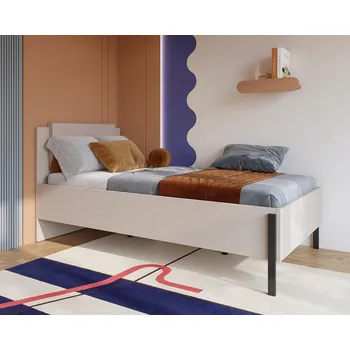 Dětská postýlka Jednolůžko Jukon S 100x200 - moderní design s úložným prostorem, odstín kašmír