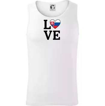 Love Slovenská vlajka - Tílko pánské Core - L ( Bílá )