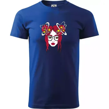 Pánské tričko Magická červenovláska (Pecka design) - Triko extra velké (5-8XL) - 7XL ( Královská modrá )