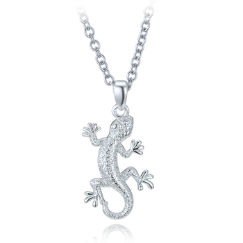 Souprava šperků MINET Stříbrný náhrdelník ještěrka JMAN0649SN50