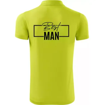 Pánská košile Trika na rozlučku ve čtverci - Best man - Polokošile Victory sportovní (dresovina) - 2XL ( Limetková )