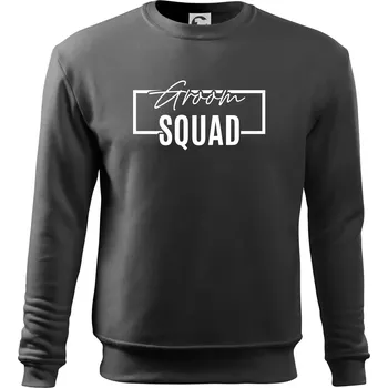 Pánská mikina Trika na rozlučku ve čtverci - Groom Squad - Mikina Essential pánská - M ( Tmavá břidlice (šedá se zeleným nádechem) )