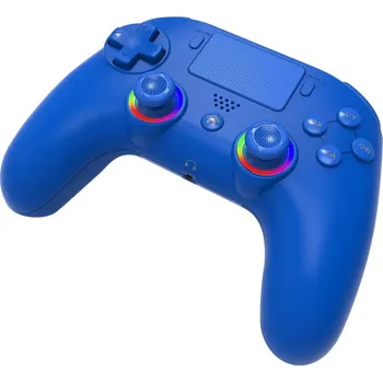 Gamepad SUBSONIC by SUPERDRIVE Wireless LED pro PS4, modrý