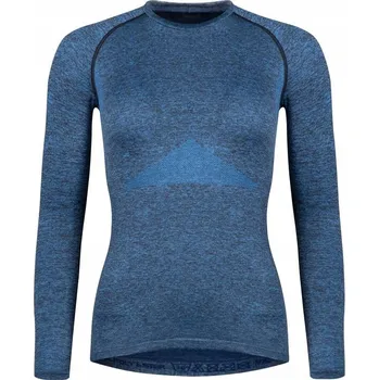 FORCE Dámské funkční triko FORCE SOFT LADY dlouhý rukáv, modré - XS - S