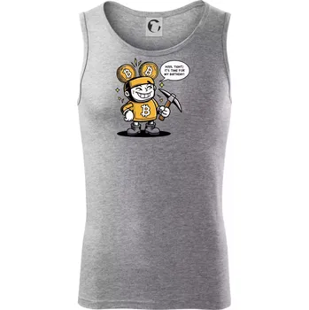 Hodl tight, it's time for my birthday! - Tílko pánské Core - L ( Tmavě šedý melír )