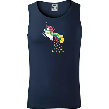 Sweet jednorožec (Pecka design) - Tílko pánské Core - 2XL ( Námořní modrá (velmi tmavá - téměř černá) )