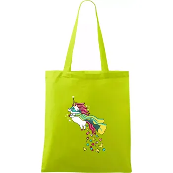Sweet jednorožec (Pecka design) - Taška bavlněná - 42 x 38 cm ( Limetková )