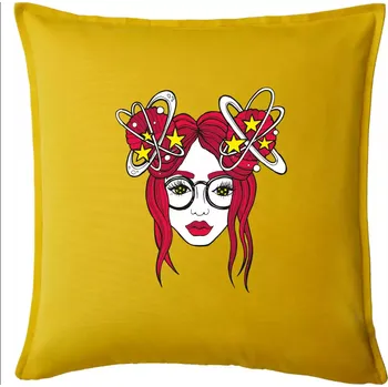 Polštář Magická červenovláska (Pecka design) - Polštář 50x50 - 50x50 - Pouze potah ( Žlutá )