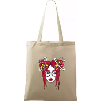 Nákupní taška Magická červenovláska (Pecka design) - Taška bavlněná - 42 x 38 cm ( Naturální )