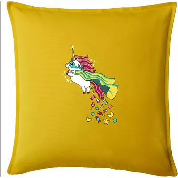 Polštář Sweet jednorožec (Pecka design) - Polštář 50x50 - 50x50 - Pouze potah ( Žlutá )