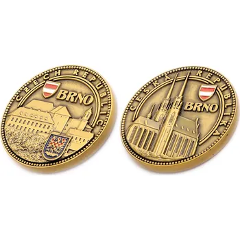 Pamětní mince Brno Czech Republic - tmavě zlatá
