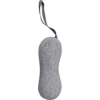 Mini cestovní polštář pod krk 19 x 11 cm Ergonomický měkký polštářek na cestování Pohodlí do auta Letadla Vlaků Krční opěrka šedá