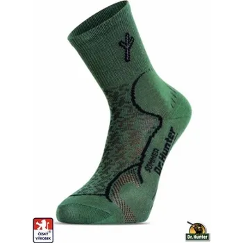 Rybářské oblečení Ponožky Dr.Hunter Sommer, letní trek, balení 2 páry 39-41 Zelené